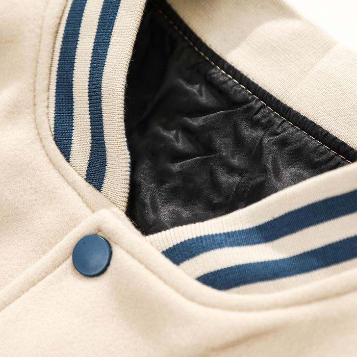Chaqueta de b&eacute;isbol parcheada bordado personalizado de los hombres de letras de la chaqueta de bombardero del invierno de OEM Streetwear