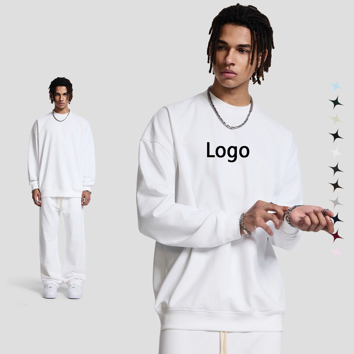 7716 ຜູ້ຜະລິດເສື້ອຢືດ Cotton Thick Sweatshirts