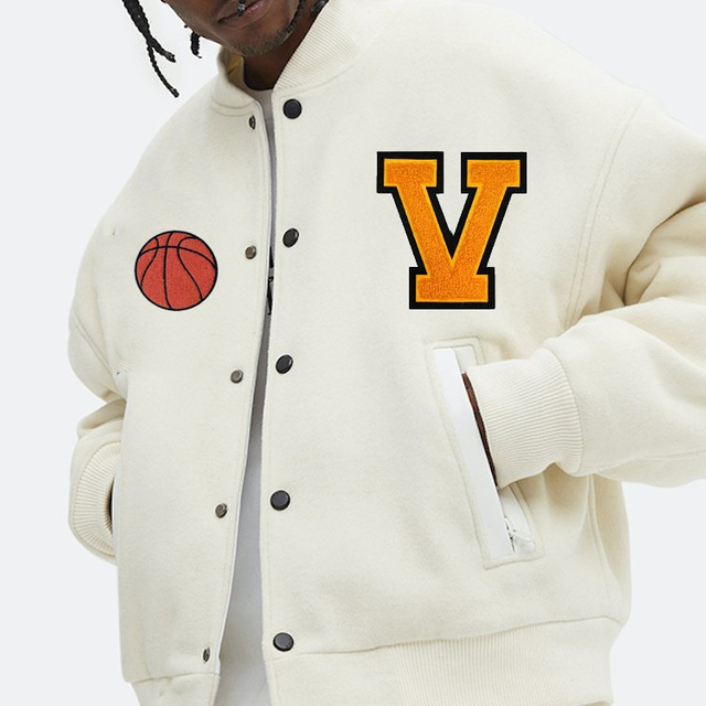Oem v&yacute;robce Vysoce kvalitn&iacute; žinylkov&eacute; v&yacute;šivky P&aacute;nsk&eacute; College Kožen&eacute; Ruk&aacute;vy Vlastn&iacute; Baseball Bomber Letterman Varsity Jacket