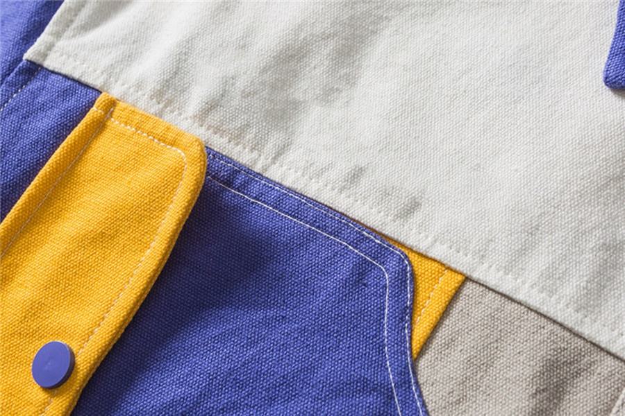 OEM gy&aacute;rt&oacute; egyedi f&eacute;rfi kontraszt sz&iacute;nű j&oacute;k&eacute;pű alkalmi hossz&uacute; ujj&uacute;, bő patchwork fut&oacute;kab&aacute;t