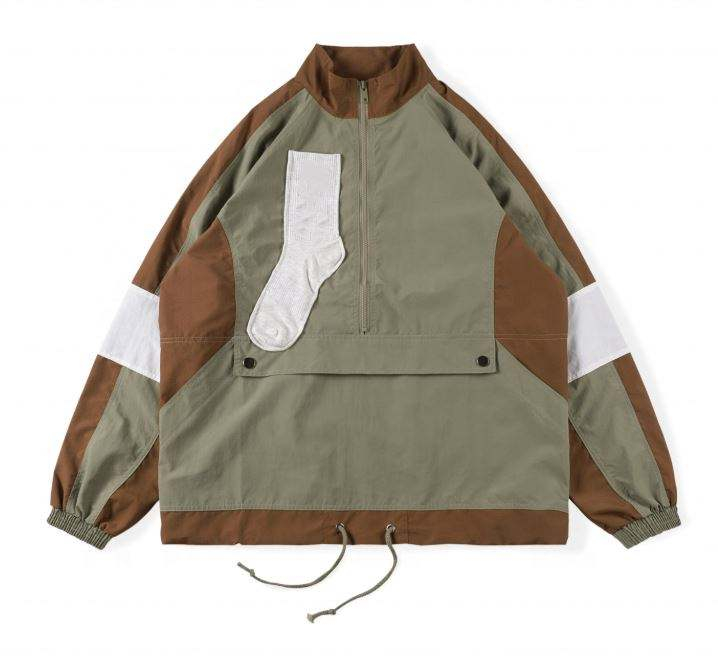 OEM производитель индивидуальные цветные блоки лоскутное пальто повседневная мужская куртка больших размеров