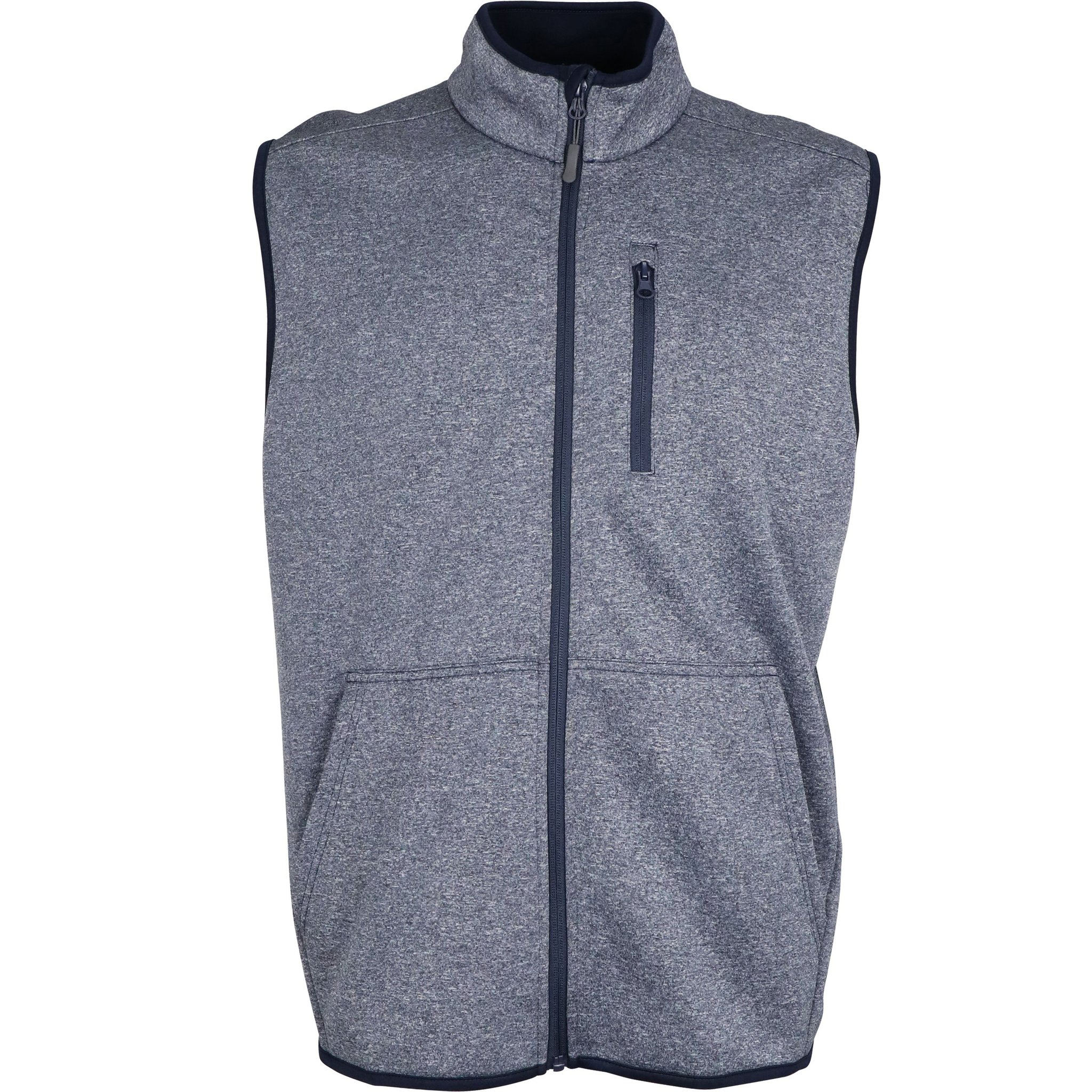Gilet de p&ecirc;che en micropolaire en polyester de poids moyen avec logo personnalis&eacute; du fabricant OEM pour hommes
