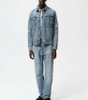 OEM-produsent tilpasset menns bomull Streetwear Button Up Vintage distressed jeansjakke