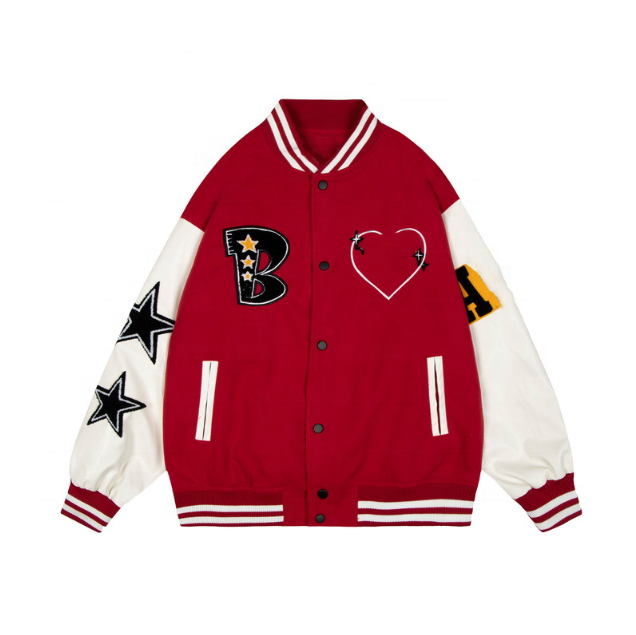 Чоловіча куртка з поліуретановою клаптиковою вишивкою, налаштована виробником оригінального обладнання