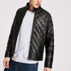 Abrigo de invierno con apertura de cremallera para hombre Chaquetas de cuero sint&eacute;tico Jaket Michael Jackson