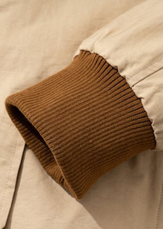 OEM-produsent Tilpasset standkrage for menn Uformelt lammedun baseballjakke