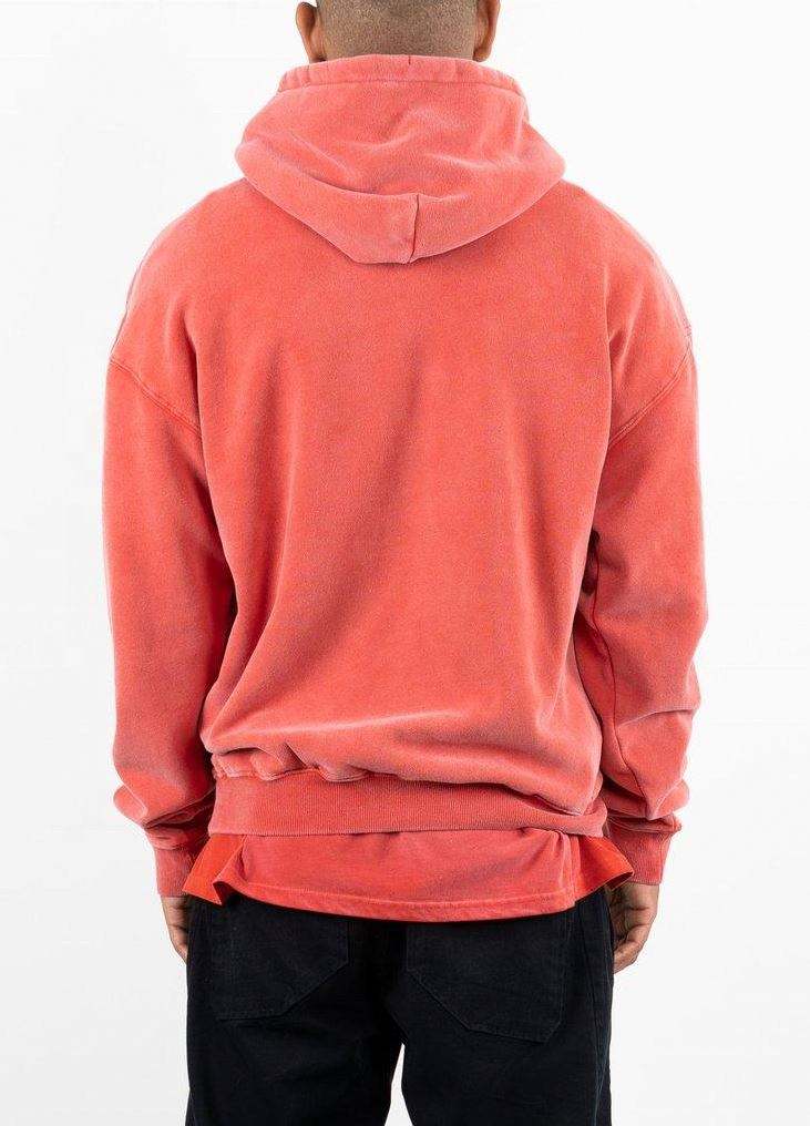 OEM v&yacute;robce Zak&aacute;zkov&yacute; svetr s potištěn&yacute;m logem Oversized Streetwear Fleece Vintage Washed Mikiny