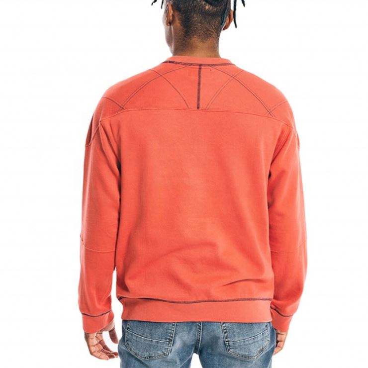 Felpa girocollo oversize tinta unita del produttore OEM Stampa personalizzata Felpe e felpe con cappuccio da uomo