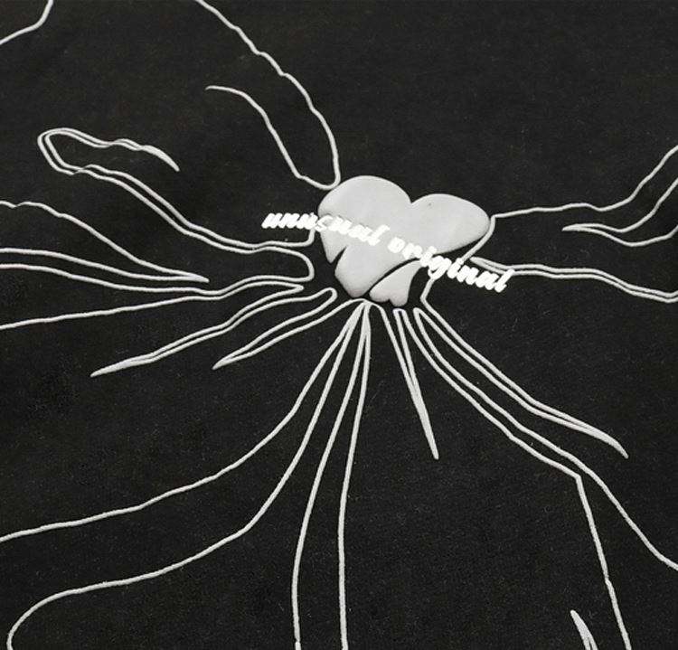 Fabricante OEM logotipo personalizado 3D bolha estereosc&oacute;pica espuma tela de impress&atilde;o tinta zip up puff impress&atilde;o com capuz