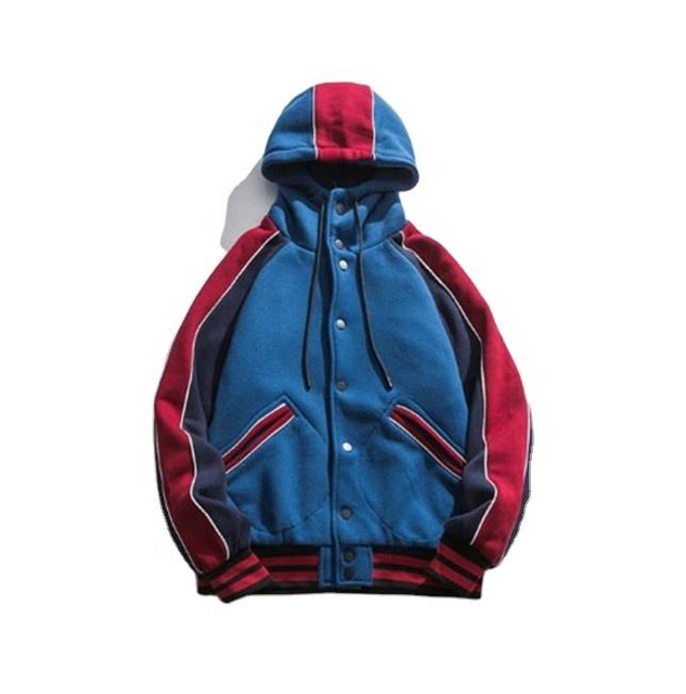 OEM-Hersteller Winter Custom Herren-Hoodie in Kontrastfarben, modischer Pullover, lockerer, bequemer Mantel