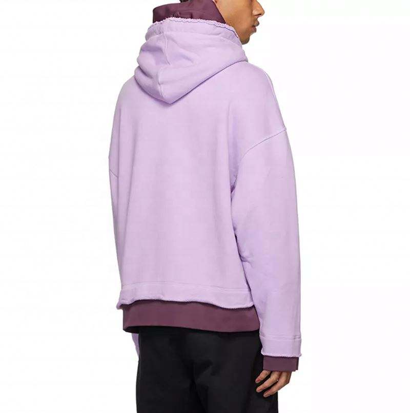 OEM v&yacute;robce Zak&aacute;zkov&eacute; francouzsk&eacute; frot&eacute; 100% bavlna Heavyweight Double Layer Oversized Mikina pro muže