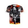 T-shirt sublimate personalizzate di alta qualit&agrave; T-shirt con stampa digitale estiva da uomo a maniche corte girocollo