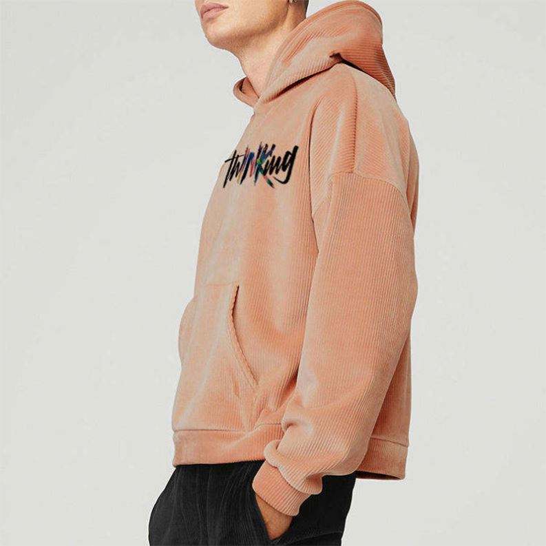 Pengilang OEM Fesyen Logo Tersuai Berkualiti Tinggi Sweatshirt Lelaki Lengan Panjang Bertudung Athletic Vintage Fleece Oversized Hoodies