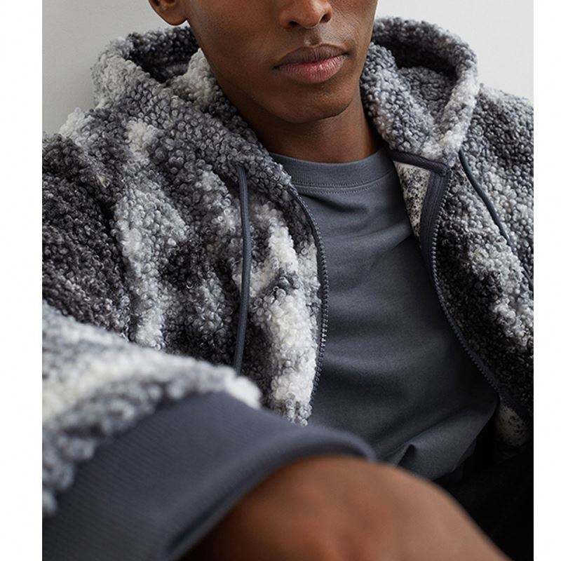 Κατασκευαστής OEM Custom Winter Warmth Fashion Μακρυμάνικα Streetwear Ανδρικά παλτό με φερμουάρ με κουκούλα