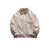 Veste en daim &agrave; grain de couleur unie pour hommes, fabricant OEM personnalis&eacute; en coton, mode