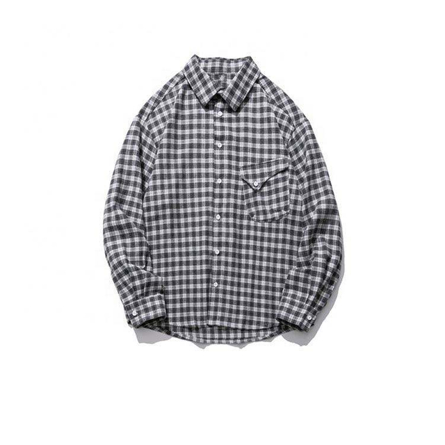 OEM proizvođač prilagođene muške košulje s reverima Personality Karirane košulje s džepovima za muškarce Muška odjeća veće veličine Visokokvalitetna usluga