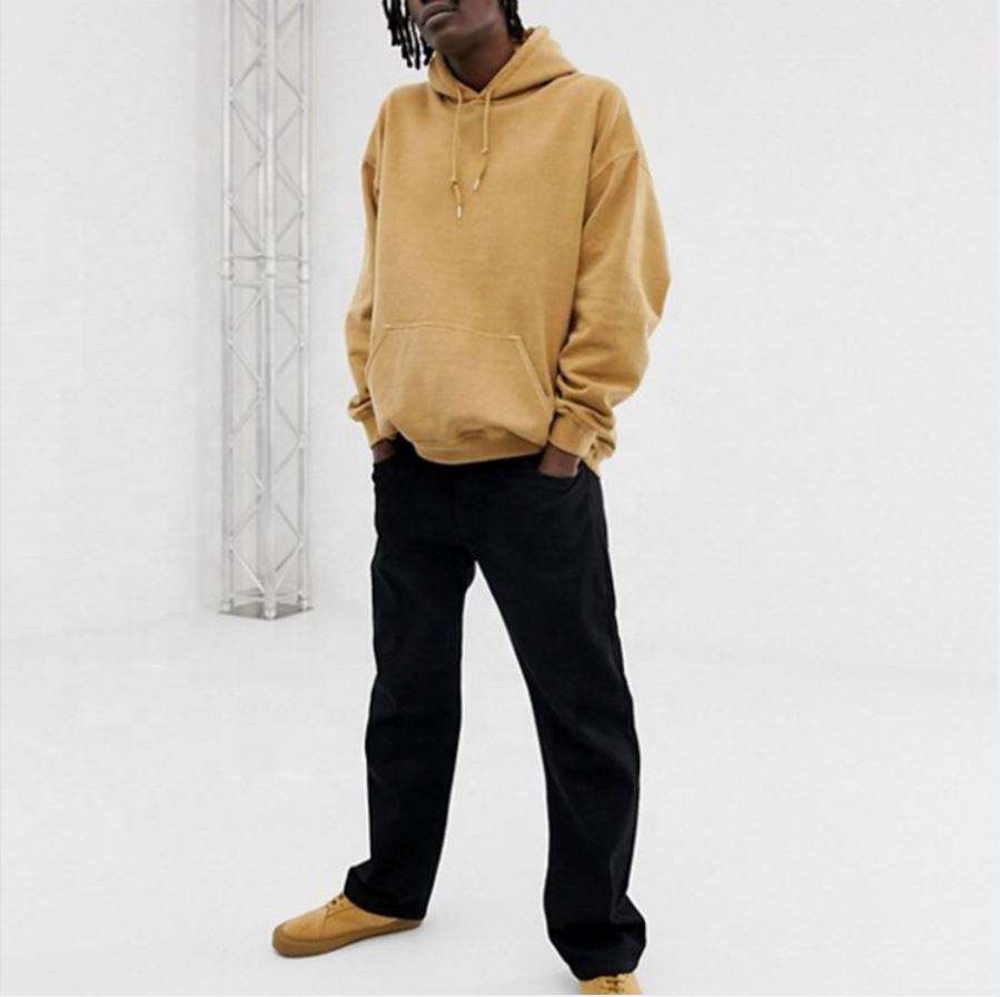 OEM v&yacute;robce Custom Mens Cotton Vintage Washed Overdye Oversized mikina s kapuc&iacute; na rameni