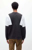 OEM v&yacute;robce Custom Men Color Block Crew Neck mikina s dvojit&yacute;m proš&iacute;v&aacute;n&iacute;m Kontrastn&iacute; barva Oversized mikina
