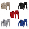 Professionella skr&auml;ddarsydda outfits Enf&auml;rgad Zip Up Hoodie Joggingsset Herr Tv&aring;delad Sweatsuit