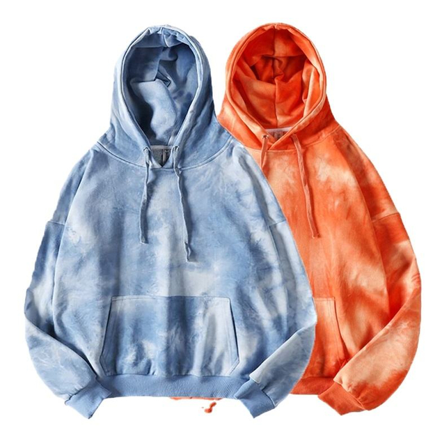 Облекло по поръчка, гореща продажба, суичър с качулка от 100% памук Tie Dye, унисекс