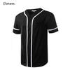 Jersey de b&eacute;isbol americano con botones en blanco