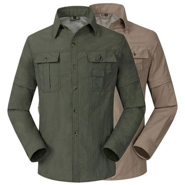 Chemises de p&ecirc;che &agrave; s&eacute;chage rapide personnalis&eacute;es &agrave; manches longues, chemises de p&ecirc;che en polyester par sublimation, vente en gros