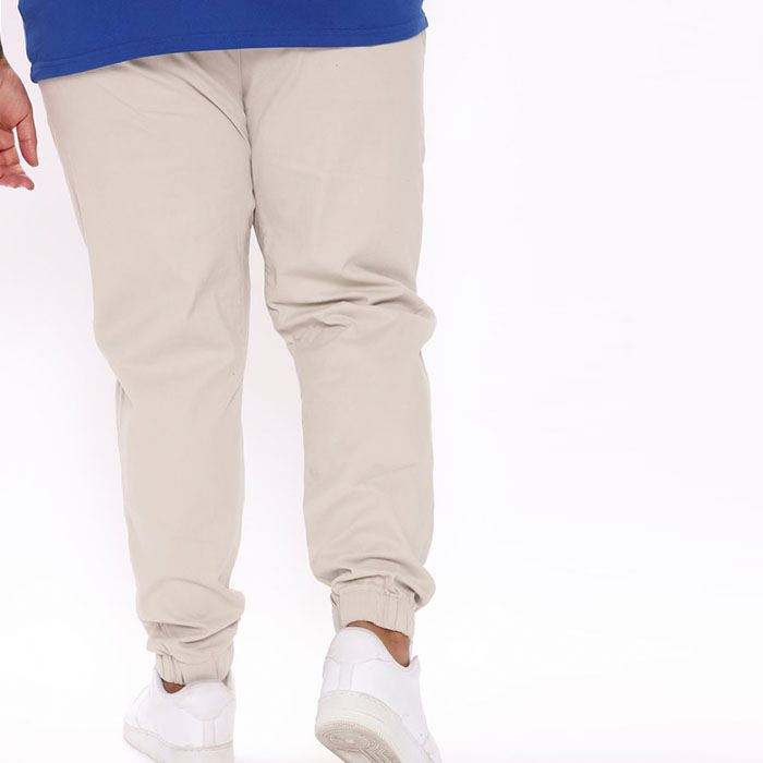 ສິນຄ້າຄຸນນະພາບສູງ Pants Solid Color Elastic Drawstring Waist Men Jogger Sweatpants