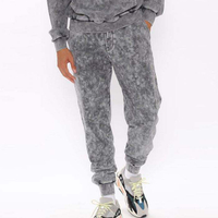 Pielāgotas, biezas 100% kokvilnas kaklasaites krāsas vīriešu sporta bikses