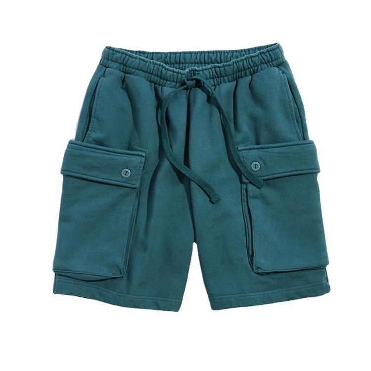 Sommar Herrkl&auml;der Designer Shorts Custom polyester Fleece Cargo Sweat Shorts