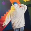 Herren-Sweatshirt aus 100 % Baumwolle mit individuellem Logo, Unisex-Kapuzenpullover mit Buchstabendruck und 3D-Pr&auml;gung