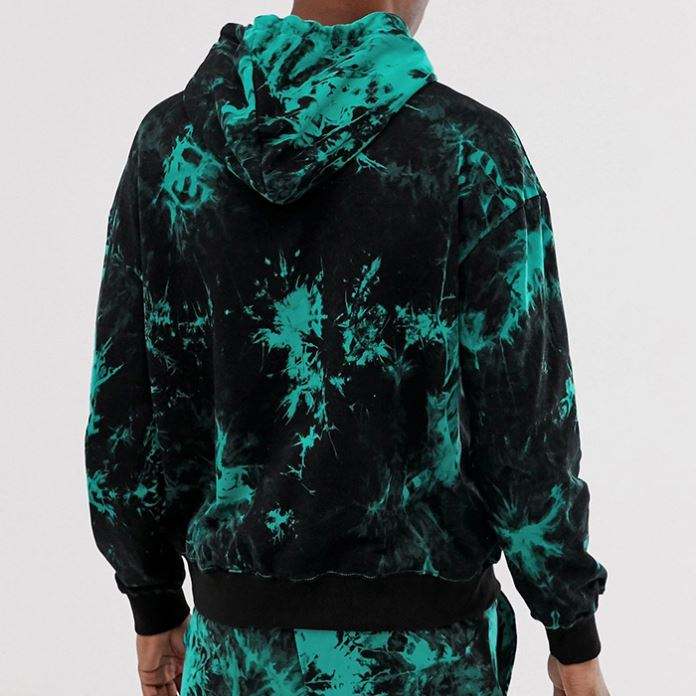 Baju Peluh Jatuh Borong Pukal Set Baju Olahraga Dua Keping Lelaki Pakaian Peluh Tie Dye