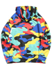 Moletons com capuz masculinos casuais com estampa camuflada colorida personalizada com bolso canguru