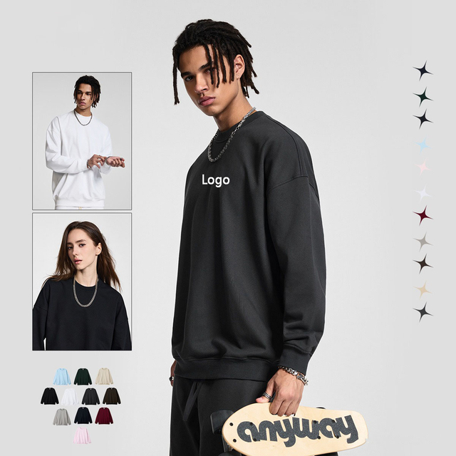 7716 Ylimitoitettu paksu puuvillainen villapaita valmistajan aihiot