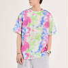 T-shirt personalizzata Oem T-shirt girocollo personalizzabile T-shirt a maniche corte con stampa tie-dye T-shirt da uomo in poliestere 100%