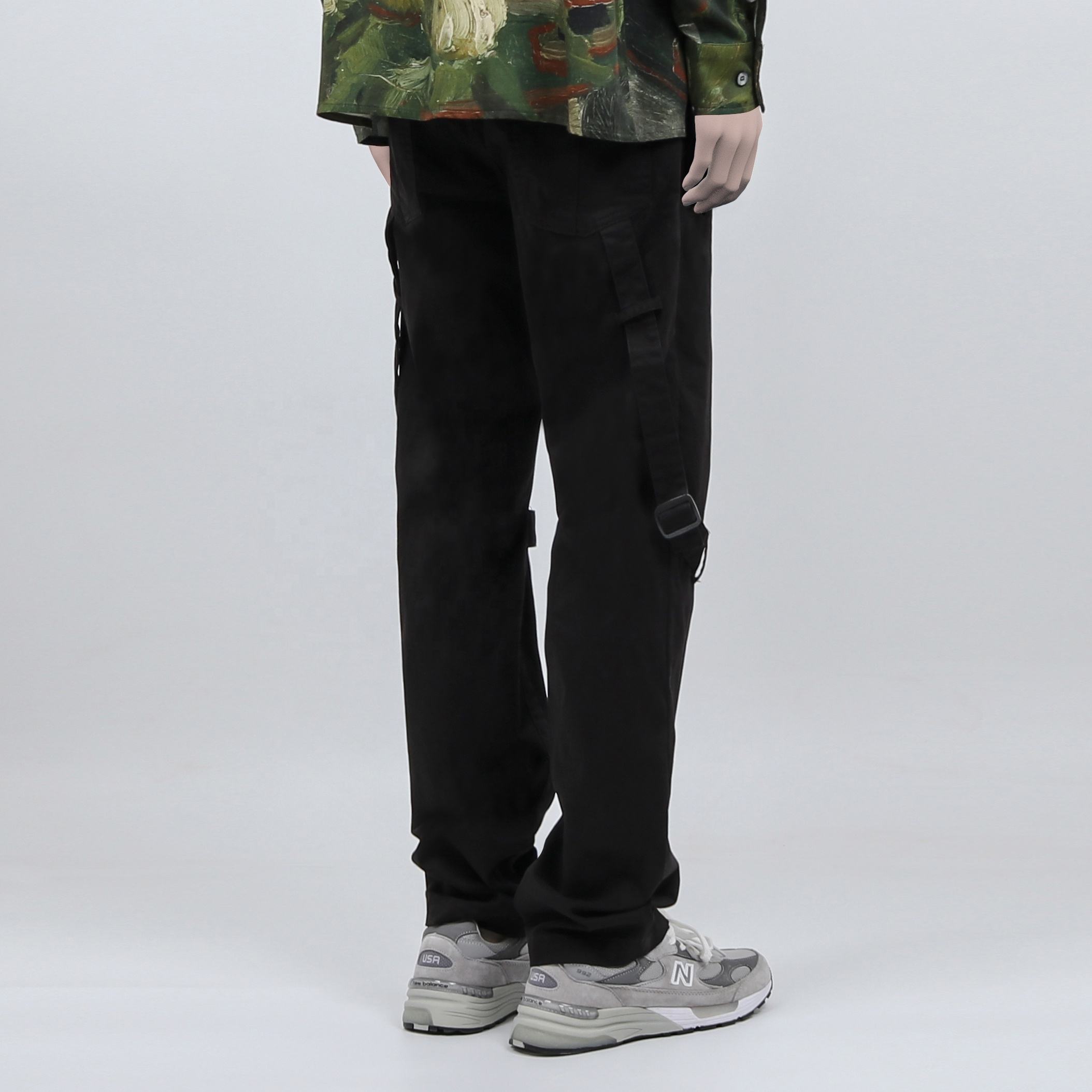 OEM v&yacute;robce Pocket Cotton Athleisure Custom Straight Nohy Straight And Cargo Nohavs