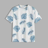 Hot Sale Χονδρική Προσαρμοσμένη Allover Tropical T-shirt με κοντό μανίκι Crew λαιμόκοψη Ανδρικά μπλουζάκια με ψηφιακή εκτύπωση