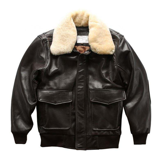 Costume de vol &agrave; col en laine et cuir de mouton, fabricant Oem, couche sup&eacute;rieure r&eacute;tro en cuir de vache et coton, veste courte de grande taille