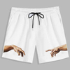 OEM-producenter Custom Logo Deisgn M&aelig;nd Shorts Bukser H&aelig;nder trykt sn&oslash;re talje Sommer m&aelig;nds shorts