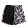 Custom Logo Herr Sommar Badbyxor Color Block Leopardtryckta Herr Badkl&auml;der Shorts