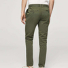 بنطلون Chinos الجيش الأخضر المريح ذو المقاس النحيف للرجال من خدمة OEM للرجال مع حلقات للحزام