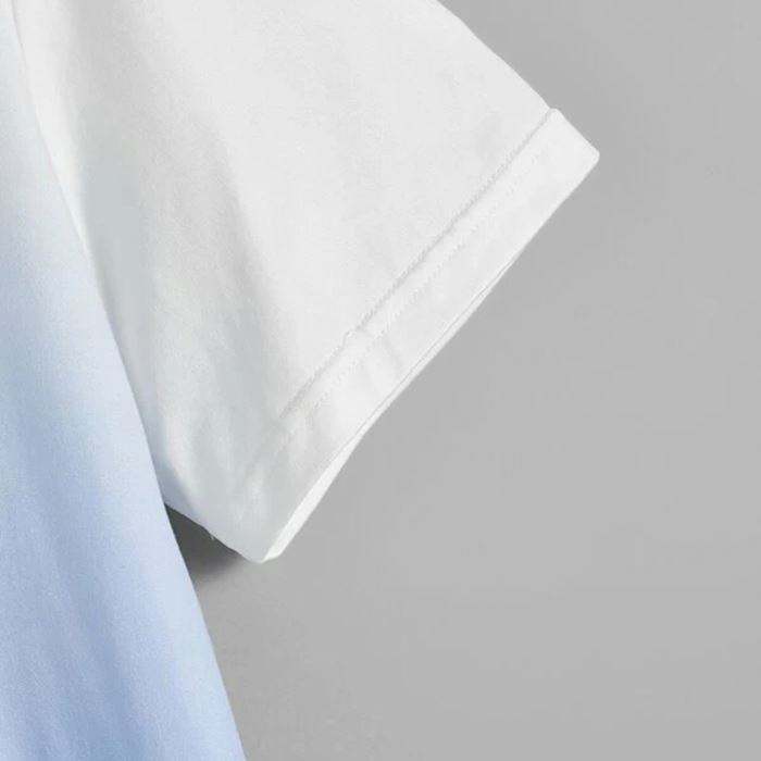 Professional Factory Custom T-paita -iskulause Graafinen painettu Ombre Miesten Lyhythihainen Perus Premium T-paita