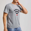 Brugerdefineret Wifi-m&oslash;nster trykt Herre grafisk T-shirt Kort&aelig;rmet O-hals Letv&aelig;gts M&aelig;nd Sommer 180 Gsm T-shirts
