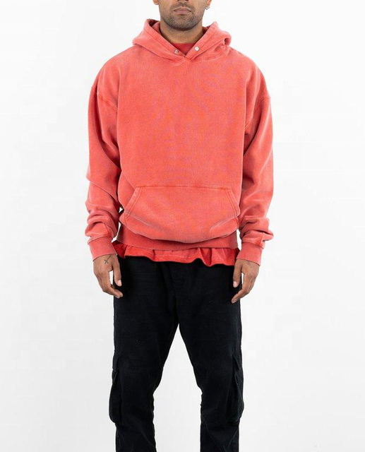 OEM-tillverkare Custom Printed Logo Pullover Oversized Streetwear Fleece Vintage Washed Hoodies