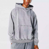 OEM-Hersteller-Service, individueller Streetwear-Hoodie aus 100 % Baumwolle, gewaschener Vintage-Hoodie f&uuml;r Herren in &Uuml;bergr&ouml;&szlig;e