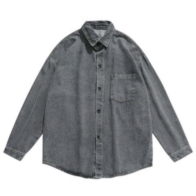 Oem Manufacturer Custom Miesten Vaatteet Denim pitk&auml;hihainen paita Miesten L&ouml;ys&auml; Yksinkertainen Monipuolinen Takki
