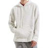 OEM Producent Custom M&aelig;nd Ny Vaffelstof H&aelig;ttetr&oslash;je Unisex Loose Fit Drop Shoulder Vaffel H&aelig;ttetr&oslash;je Pullover