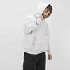 Fabricante OEM com bot&atilde;o de press&atilde;o personalizado Hoodies masculinos pesados ​​100% algod&atilde;o pul&ocirc;ver simples roupas com capuz de grandes dimens&otilde;es