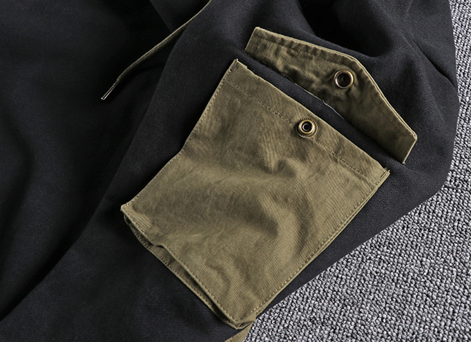 Fabricante OEM com bloco de cores personalizado com bolso casual moletom personalizado moletom com capuz masculino de grandes dimens&otilde;es
