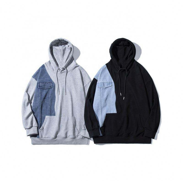 Fabricante OEM, gran oferta, jersey personalizado de alta calidad de talla grande, sudadera con capucha con estampado de dibujos animados de Hip Hop a la moda de manga larga para hombres