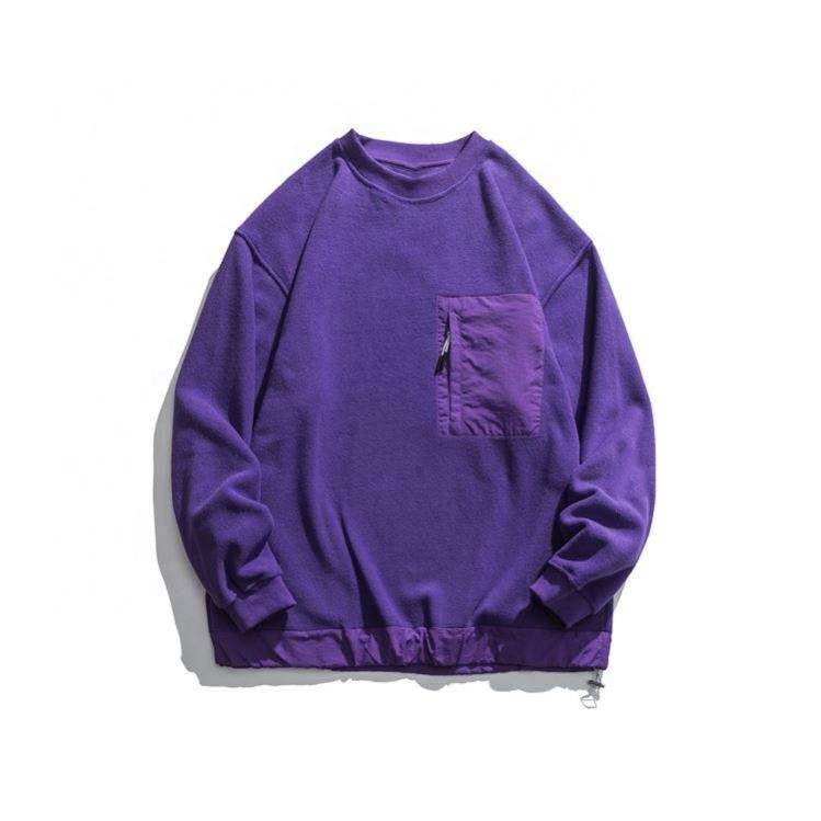 ผู้ผลิต OEM คุณภาพสูงเปล่าบุรุษ Hoodies แขนยาวโลโก้ที่กำหนดเองพิมพ์เสื้อสวมหัว Crewneck ขนาดใหญ่สำหรับผู้ชาย